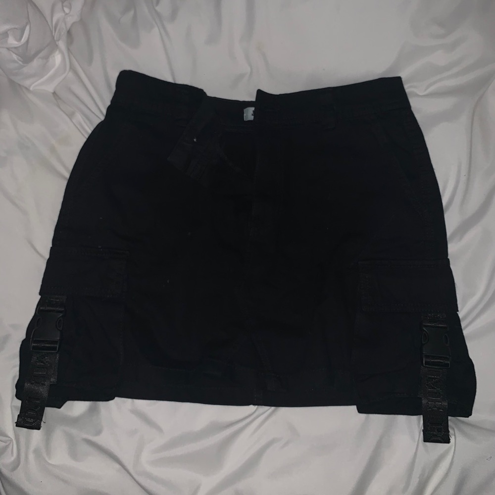 Bershka mini skirt with buckles